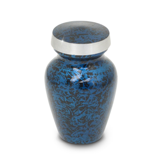 Sky Blue Marbled Pewter Keepsake