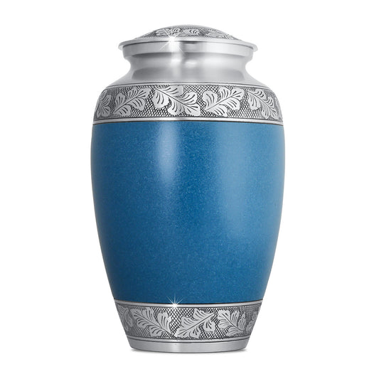 Timeless Blue Towan Brass Urn